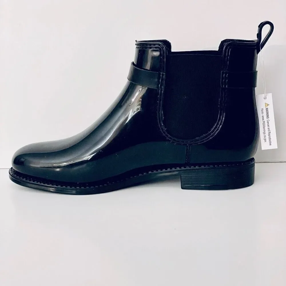 NWT Ferrera Couture 6 by Henry Ferrera Clarity Black Rain Marsala Booties Boots